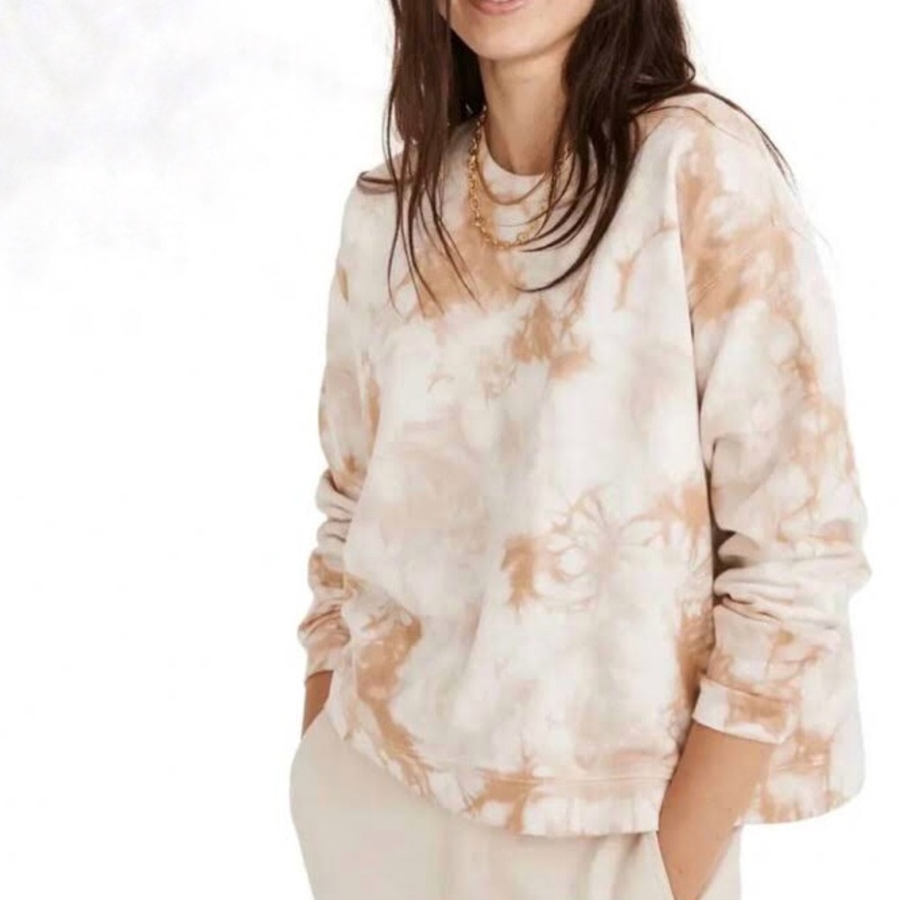 MADEWELL (Re)Sourced swing tie dye sweatshirt women’s medium